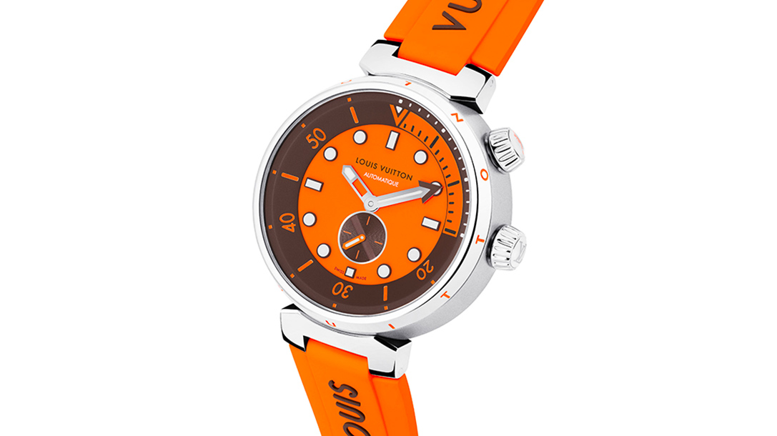 路易威登（LV）推出橙色和绿色版 Tambour Street Diver 潜水腕表