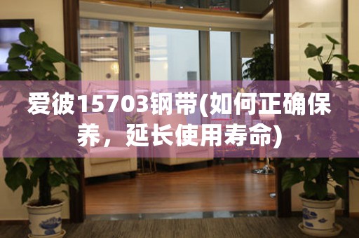 爱彼15703钢带(如何正确保养，延长使用寿命)