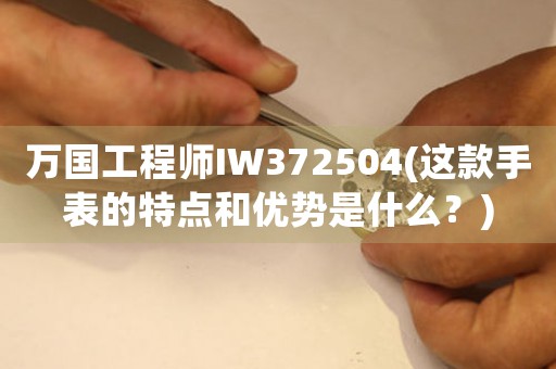 万国工程师IW372504(这款手表的特点和优势是什么？)