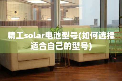 精工solar电池型号(如何选择适合自己的型号)