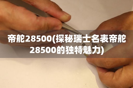 帝舵28500(探秘瑞士名表帝舵28500的独特魅力)