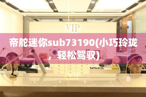 帝舵迷你sub73190(小巧玲珑，轻松驾驭)