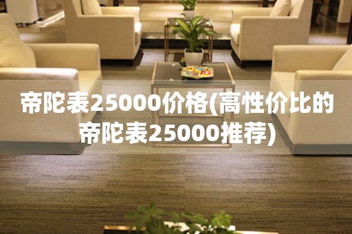 帝陀表25000价格(高性价比的帝陀表25000推荐)