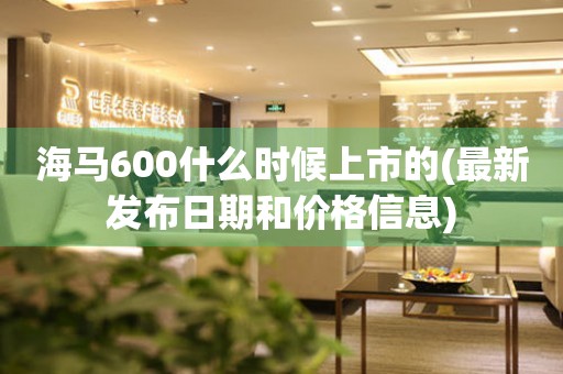 海马600什么时候上市的(最新发布日期和价格信息)