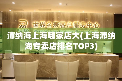 沛纳海上海哪家店大(上海沛纳海专卖店排名TOP3)