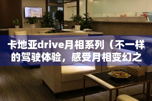 卡地亚drive月相系列（不一样的驾驶体验，感受月相变幻之美）