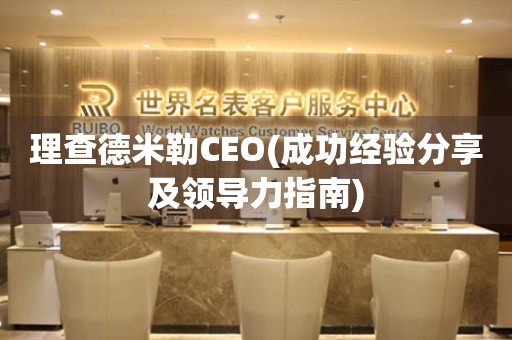 理查德米勒CEO(成功经验分享及领导力指南)