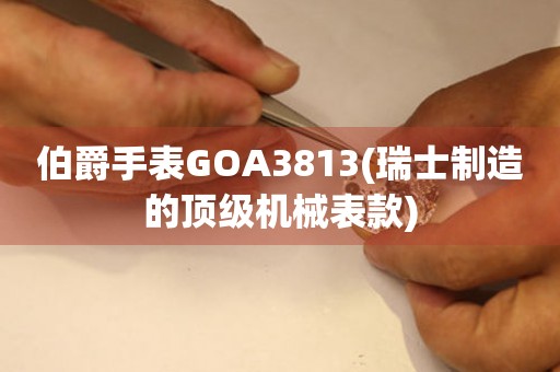 伯爵手表GOA3813(瑞士制造的顶级机械表款)