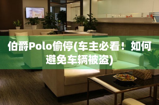 伯爵Polo偷停(车主必看！如何避免车辆被盗)