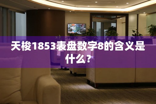 天梭1853表盘数字8的含义是什么？