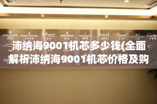 沛纳海9001机芯多少钱(全面解析沛纳海9001机芯价格及购买建议)