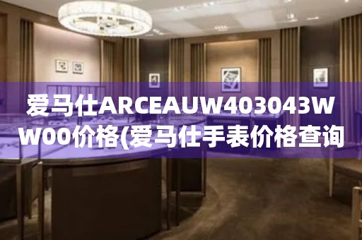 爱马仕ARCEAUW403043WW00价格(爱马仕手表价格查询及购买攻略)