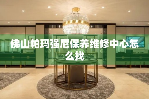 佛山帕玛强尼保养维修中心怎么找