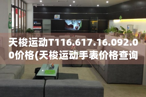 天梭运动T116.617.16.092.00价格(天梭运动手表价格查询)